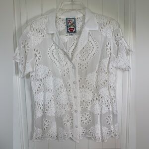 Johnny Was Eyelet Blouse
